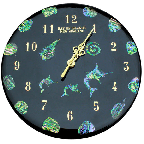 NZ Design Paua Clock Large all clocks can be made to your own design u ...