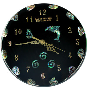 NZ Design Paua Clock Medium