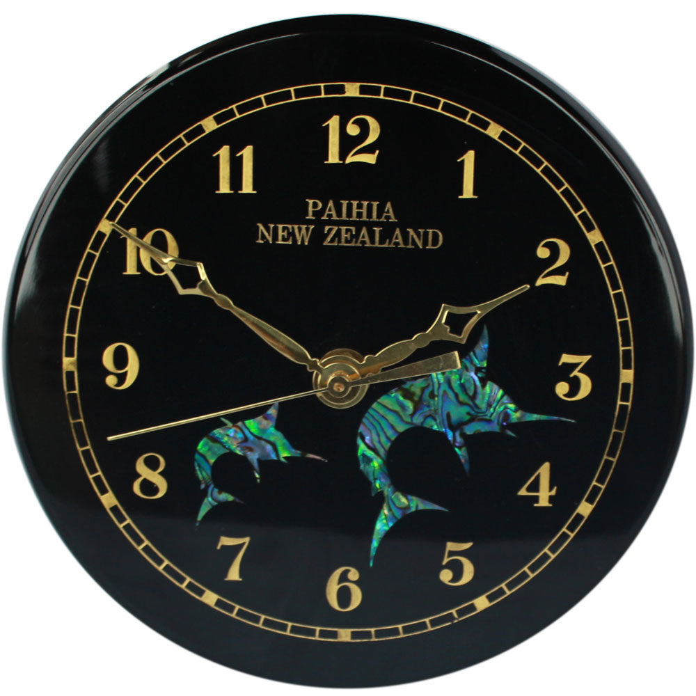 Emblem Paua Clock Small