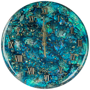 Paua Clock Large